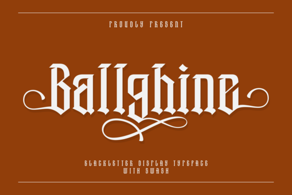Ballghine Font: Elevating Web Headers with Bold Blackletter Style