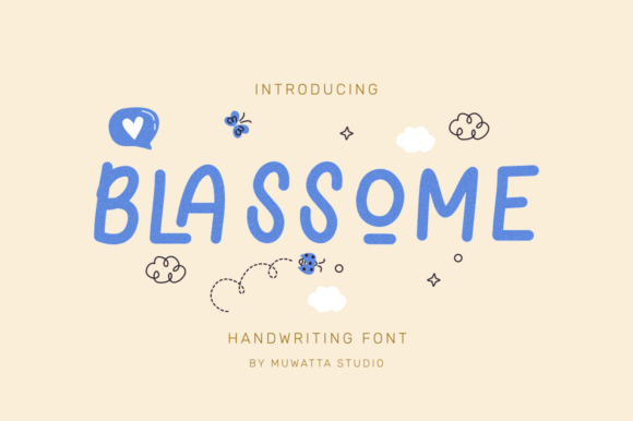 Blassome Typeface: A Playful Font for Joyful Design