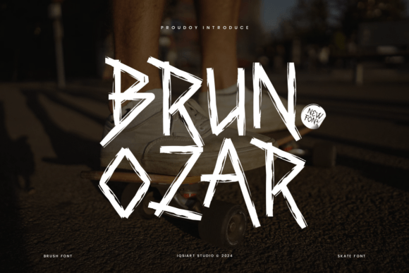 Brunozar Font: Bold Handwritten Style for Makers