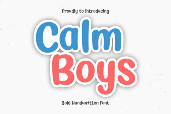Calm Boys Font: Handwritten Elegance for Editors