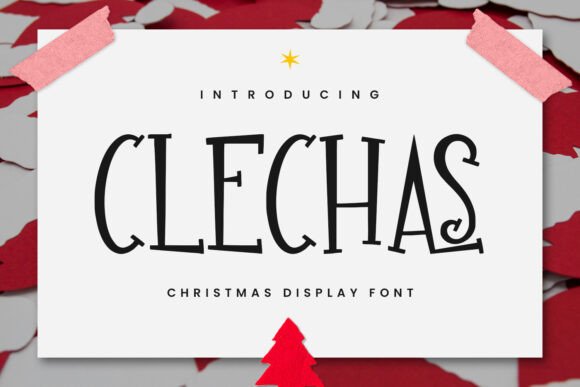 Clechas Font Review: A Festive Serif for Holiday Branding