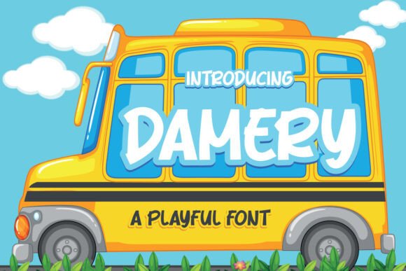 Damery Font Review: A Playful Typeface for Friendly Brands