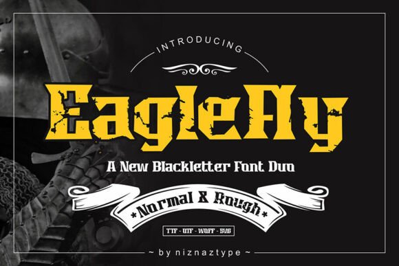 Eaglefly Font: Bold Blackletter for Branding