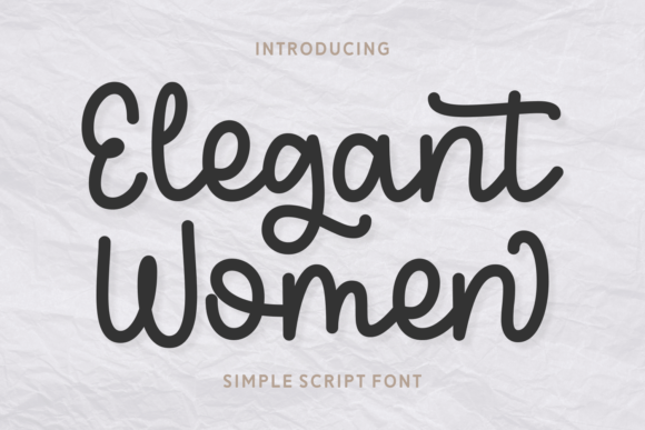 Elegant Women Font for Crafters