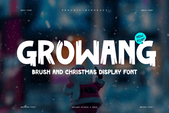 Growang: A Festive Typeface for Holiday Editorial Design