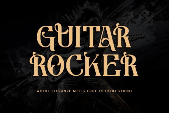 Guitar Rocker: A Bold Serif Font for Campaigns