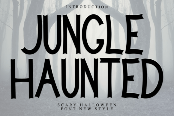 Jungle Haunted Font for Bold Craft Designs