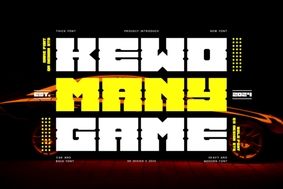 Kewomany Game: A Bold Decorative Font for Crafters