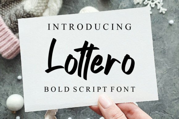 Lottero: A Handwritten Typeface for Editorial Charm