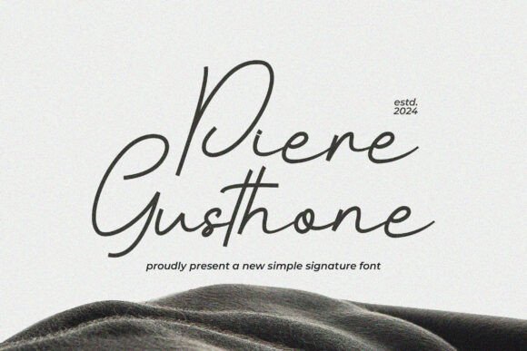Piere Gusthone: A Bold Handwritten Font for Branding