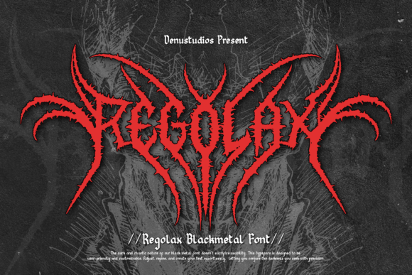 Regolax: A Bold Black Metal Font for Branding