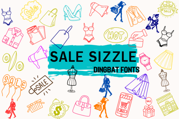 Sale Sizzle Font: Bold Icons for Crafters