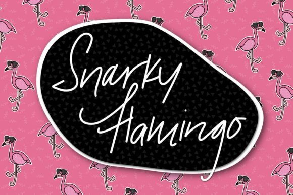 Snarky Flamingo: A Playful Script Font for Editorial Design