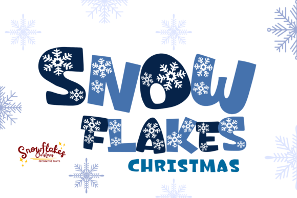 Snowflakes Christmas: A Festive Display Font for Editors