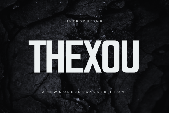 Thexou: A Bold Sans Serif Font for Crafters