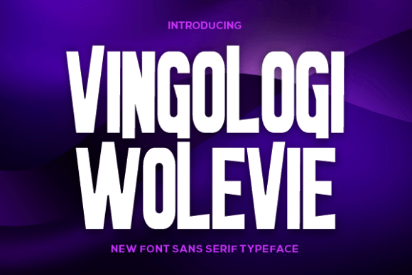 Vingologi Wolevie: A Bold Typeface for Brands